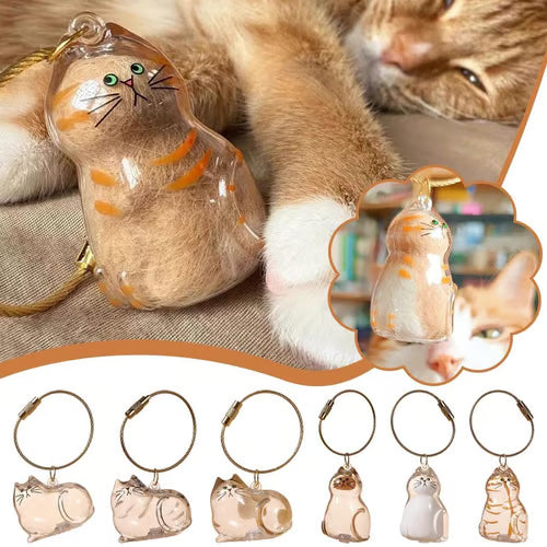 🐾Pet Hair Memorial Capsule Keychain