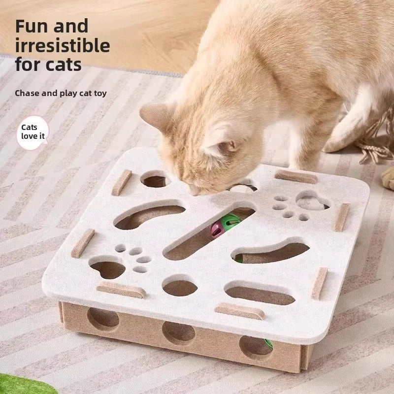 Feline Enrichment Felt Puzzle Toy
