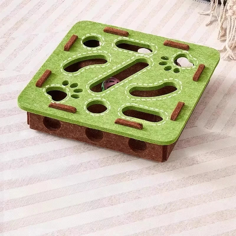 Feline Enrichment Felt Puzzle Toy