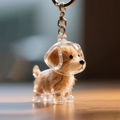 🐾Pet Hair Memorial Capsule Keychain
