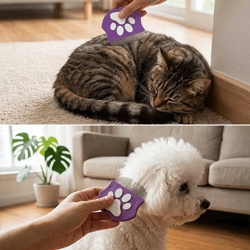 Pet Detangling & Flea Comb- Gentle, Safe, and Stress-Free!