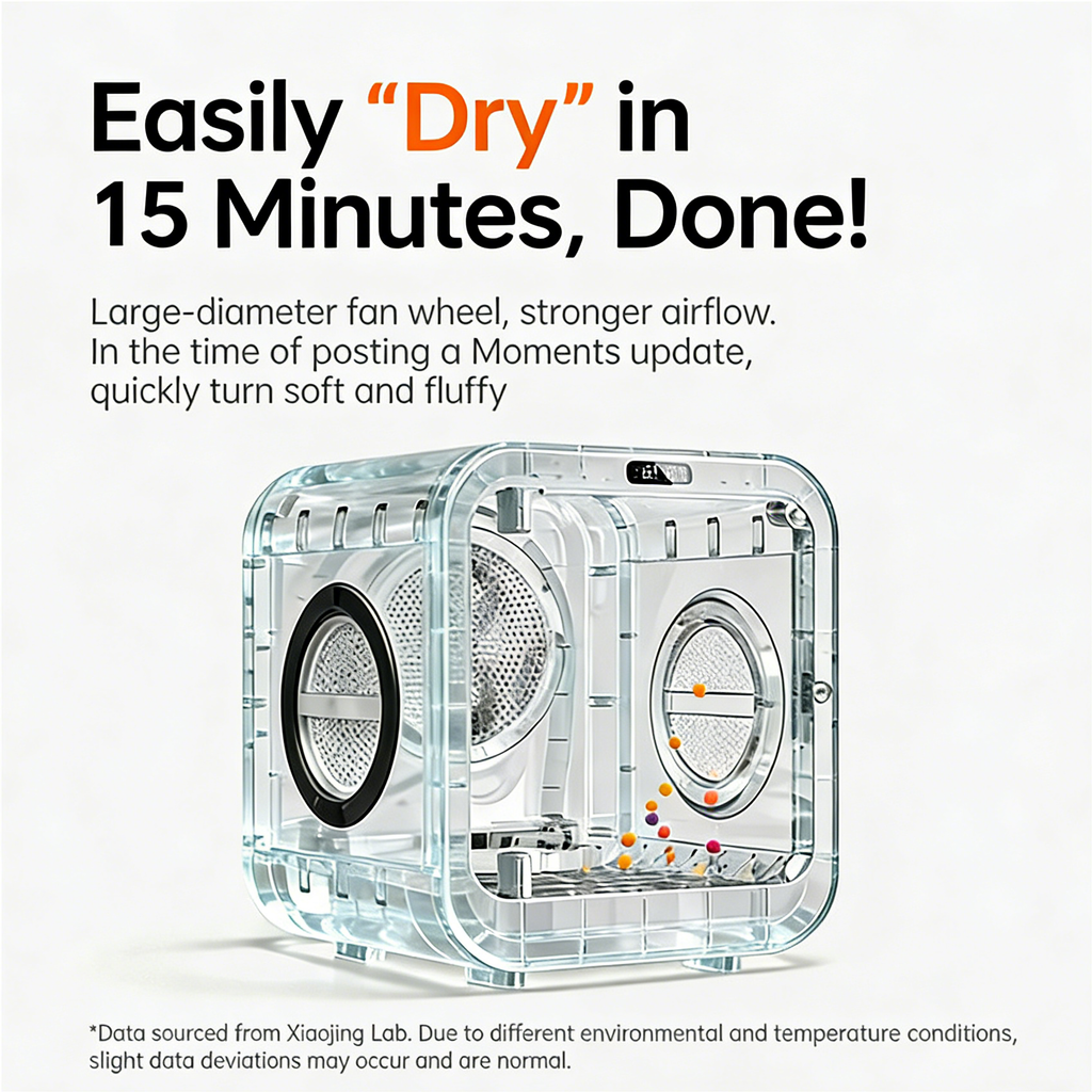 PET DRYING BOX, AUTOMATIC CAT HAIR DRYER, HOUSEHOLD GROOMING AND DRYING DEVICE, WARM AIR BLOWER.