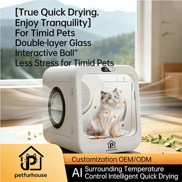 Boîte de séchage pour animaux, Séchoir automatique pour chats, Séchoir de toilettage à domicile pour animaux, Souffleur d'air chaud