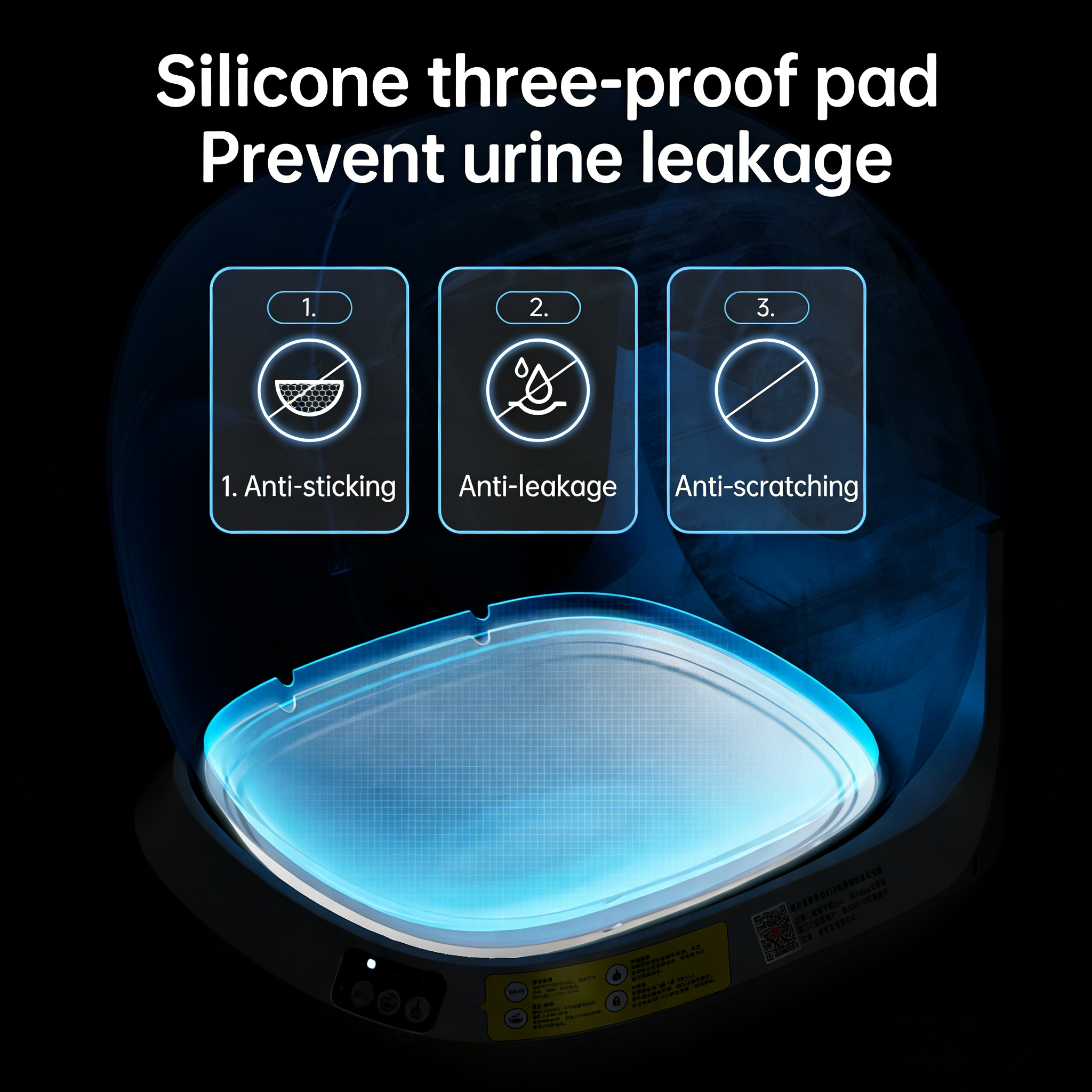 AUTOMATIC SELF-CLEANING CAT LITTER BOX, EXTRA LARGE, SPLASH-PROOF, ENCLOSED DESIGN, FULLY AUTOMATIC SCOOPING, SMART CAT TOILET, PET SUPPLIES.