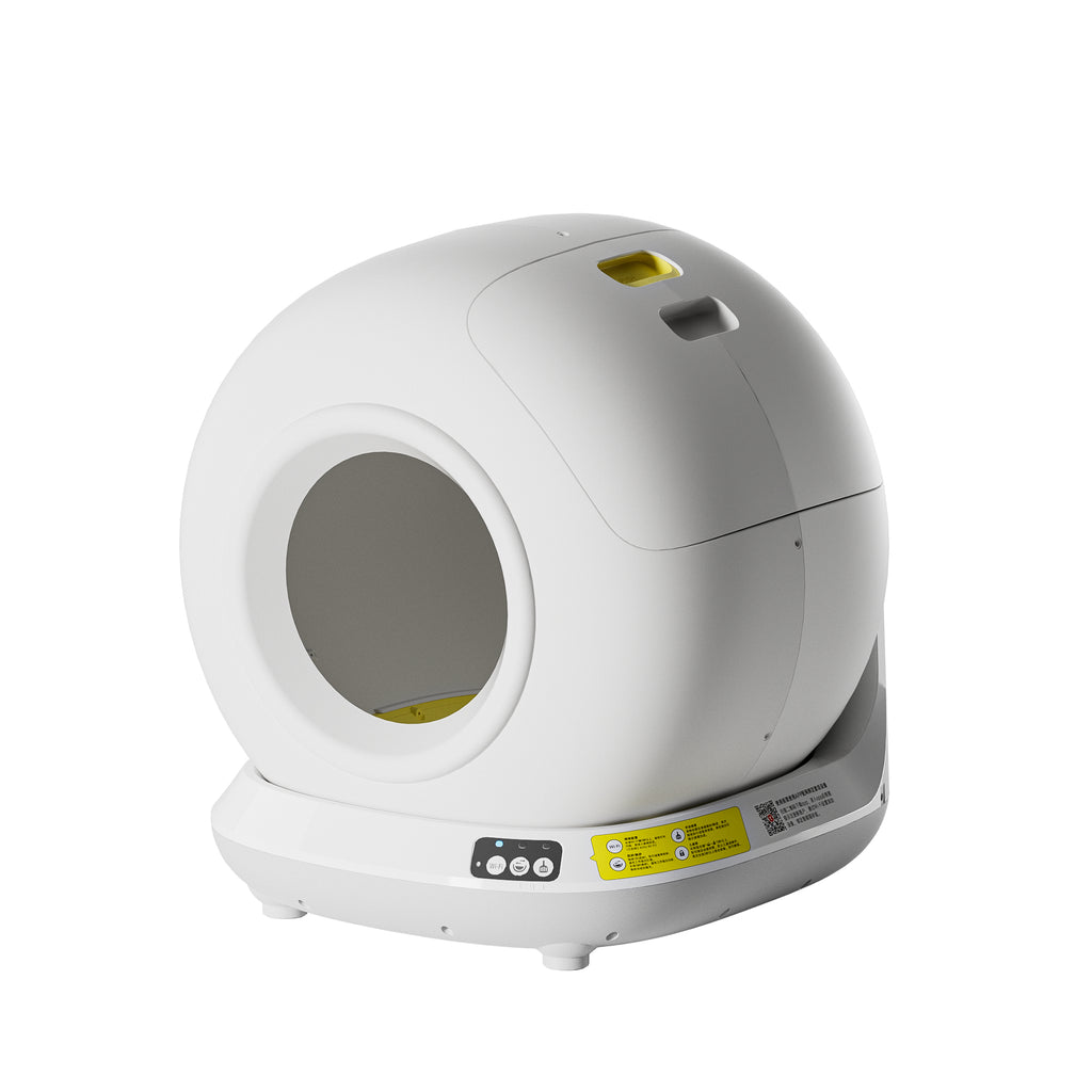 AUTOMATIC SELF-CLEANING CAT LITTER BOX, EXTRA LARGE, SPLASH-PROOF, ENCLOSED DESIGN, FULLY AUTOMATIC SCOOPING, SMART CAT TOILET, PET SUPPLIES.
