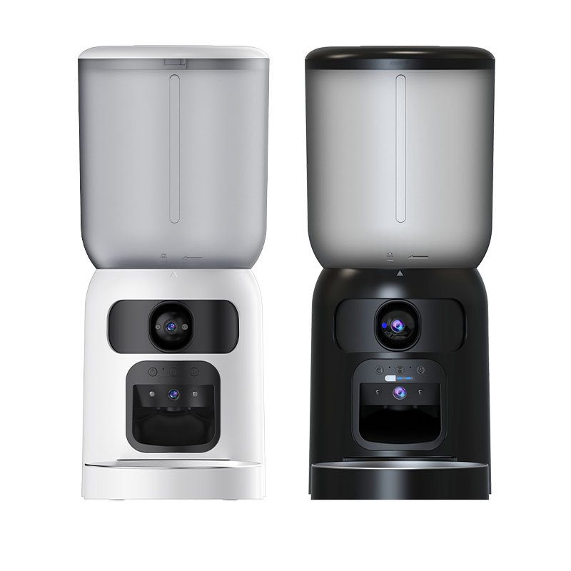 AUTOMATIC TIMED PET FEEDER, REMOTE-CONTROLLED CAT FOOD DISPENSER, LARGE CAPACITY SMART PET FEEDER.