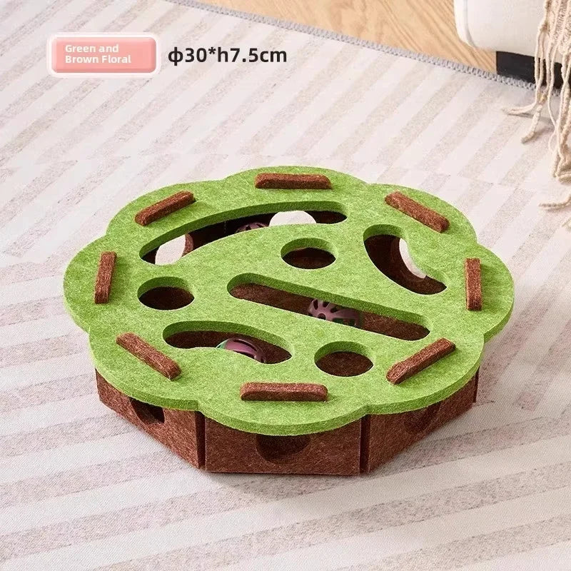 Feline Enrichment Felt Puzzle Toy
