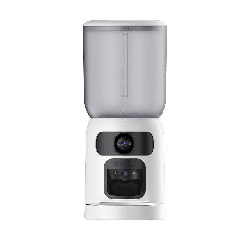 AUTOMATIC TIMED PET FEEDER, REMOTE-CONTROLLED CAT FOOD DISPENSER, LARGE CAPACITY SMART PET FEEDER.